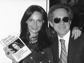 Former Princess Diane von Furstenburg posing with of Simon & Schuster executive Richard Snyder on Feb. 28, 1977 celebrating the publication of her new book on beauty. Snyder, a visionary and imperious executive at Simon & Schuster who presided over the publisher's exponential rise over the past half century and helped define an era of growing corporate power, died on Tuesday at his home in Los Angeles at age 90.