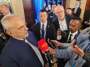 President of Timor-Leste Jose Ramos-Horta takes questions from the press after speaking in Singapore on June 4. Photographer: Philip Heijmans/Bloomberg