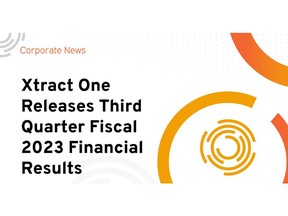 Xtract One Releases Third Quarter Fiscal 2023 Financial Results