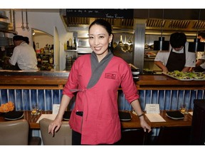 LONDON, ENGLAND - JANUARY 22: Executive Chef Judy Joo attends the Jinjuu launch dinner, Kingly Street at Jinjuu on January 22, 2015 in London, England.
