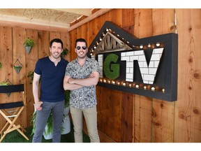 NASHVILLE, TN - JUNE 09: The Property Brothers Drew Scott (L) and Jonathan Scott attend the HGTV Lodge at CMA Music Fest on June 9, 2018 in Nashville, Tennessee.