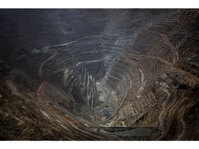The Codelco Chuquicamata open pit copper mine stands near Calama, Chile, on Thursday, Aug. 2, 2018. Protests at the Chuquicamata copper mine in late July were the first labor disruptions in Chile this year, and happened amid calls for a strike from the union at the world's largest mine, BHP Billiton Ltd.'s Escondida.