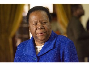 Naledi Pandor, South Africa's international relations minister, attends a swearing-in ceremony in Pretoria, South Africa, on Thursday, May 30, 2019. Now that South Africa's cabinet has been announced, the rand may join its emerging-market peers in being whipsawed by a trade war that has subdued markets worldwide.