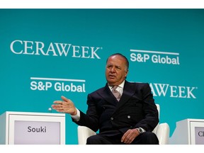 Charif Souki, chairman and co-founder of Tellurian Inc., speaks during the 2022 CERAWeek by S&P Global conference in Houston, Texas, US, on Wednesday, March 9, 2022.