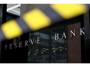 Signage at the Reserve Bank of Australia (RBA) building in Sydney, Australia, on Thursday, April 20, 2023. Australia's central bank should set up an expert policy board, hold fewer meetings and give press conferences explaining its decisions, according to recommendations from an independent review that would align it.