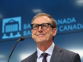 Bank of Canada governor Tiff Macklem speaks during a news conference in Ottawa on May 18.