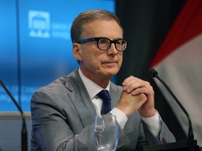Bank of Canada governor Tiff Macklem at a news conference on July 12.