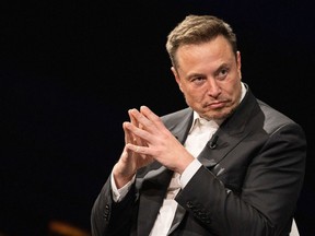 Billionaire Elon Musk at the Viva Tech fair in Paris.