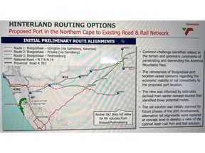 Proposed port to link existing road, rail network.