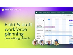 Bridgit launches functionality to help specialty and self-performing contractors manage their people more effectively. Contractors can allocate, track, and forecast their field and craft workforce and consolidate their entire workforce strategy into a single tool.