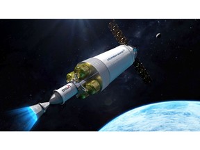 DARPA has selected BWXT and Lockheed Martin to produce a nuclear-powered spacecraft. Image courtesy Lockheed Martin.