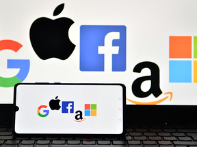 Logos of Big Tech companies