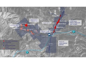 Beartrack-Arnett Gold ProjectMineral Resource Areas1 and Land Position