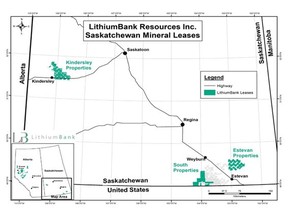 LithiumBank's Saskatchewan lithium brine projects under agreement to be sold to Pristine Lithium.