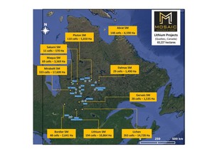 Mosaic Minerals Lithium Projects