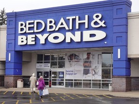 Customers shop at a Bed Bath & Beyond Inc. store in Forest Park, Illinois.