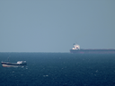 An oil tanker travels in the Strait of Hormuz. Twenty per cent of the world's oil passes through the narrow mouth of the Persian Gulf.