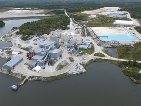 An aerial view of Tanco Mine in southeastern Manitoba.