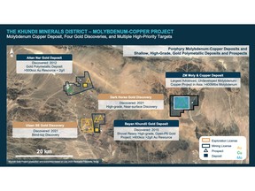 Molybdenum Copper Deposit, Four Gold Discoveries and Multiple High-Priority Targets