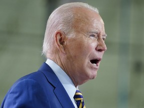 President Joe Biden speaks at Flex LTD, July 6, 2023, in West Columbia, S.C. On Friday, Biden will discuss plans to help reduce health care costs as he gears up for his 2024 reelection campaign in which inflation remains a dominant concern for voters.