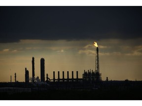 A gas flare at a chemical plant in Port Arthur, Texas. Photographer: Luke Sharrett/Bloomberg