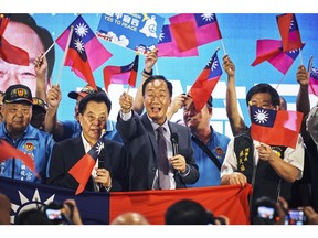 Terry Gou at an event in Kinmen Island on Aug. 22. Photographer: An Rong Xu/Bloomberg