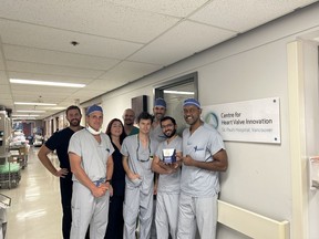 Dr. Janar Sathananthan with his team from St. Paul's Hospital, Vancouver alongside Anteris Technologies Clinical team.