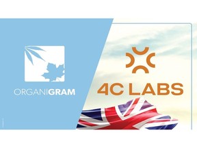 Organigram to Enter the United Kingdom with Agreement to Supply Medical Cannabis to 4C LABS