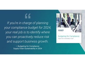 "If you're in charge of planning your compliance budget for 2024, your real job is to identify where you can proactively reduce risk and support business growth." - Budgeting for Compliance: Supply Chain Sustainability in 2024