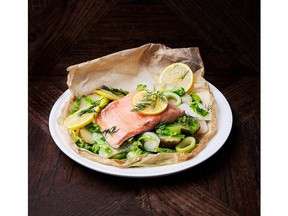 Goodfood and St. Lawerence Steelhead Trout-en-Papillote meal-kit.