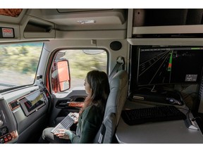 Kodiak Robotics autonomous long-haul trucks can travel up to 20 hours/day unaided on highways. Today a driver sits in the cab as a passenger during the beta phase of the system trials