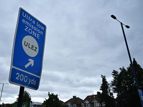 Sign for London's ultra low emissions zone