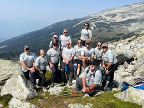 Military Veterans living with chronic pain from across Canada completed the second annual Military Veterans Alpine Challenge on Saturday, August 19 in Whistler, British Columbia.