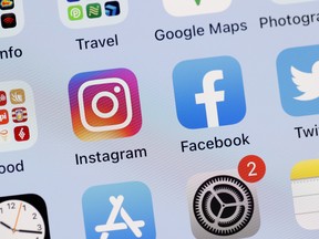 Facebook and Instagram apps on an iPhone.