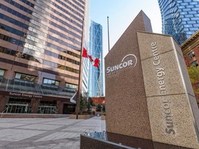 The Suncor Energy Centre in downtown Calgary, Alta.