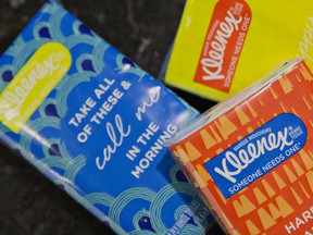 Kimberly-Clark Corp. Kleenex brand facial tissues.