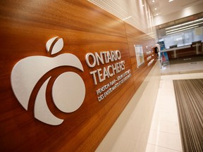 The Ontario Teachers’ Pension Plan Board posted a six-month net return of 1.9 per cent.