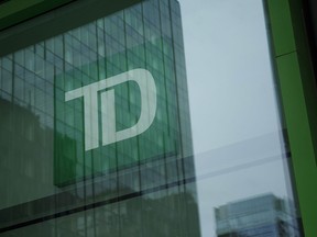 TD Bank's earnings slipped $3.7 billion, down two per cent from the third quarter last year.