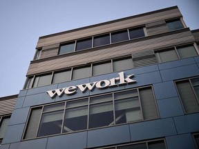 A WeWork space in Los Angeles. The company has expressed worried it may not survive in the face of financial losses and cancelled memberships.