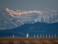 A wind farm in Alberta.