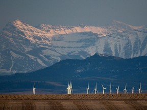 A wind farm in Alberta.