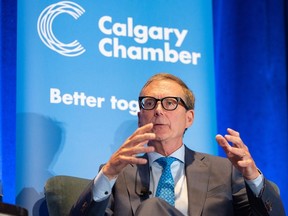 Tiff Macklem, Governor of the Bank of Canada, speaks at an event hosted by Calgary Chamber of Commerce on Thursday, Sept. 7.