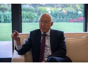 Ken Salazar, U.S. ambassador to Mexico, speaks during an interview in Mexico City, Mexico, on Tuesday, Dec. 14, 2021.