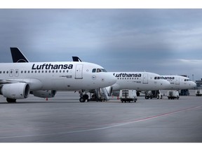 Deutsche Lufthansa aircraft.