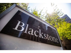 Blackstone headquarters in New York, US, on Thursday, April 20, 2023. Blackstone Inc.'s first-quarter profit fell as dealmaking at the world's largest alternative-asset manager slowed in a tumultuous stretch when rising interest rates roiled the markets and banking system. Photographer: Michael Nagle/Bloomberg