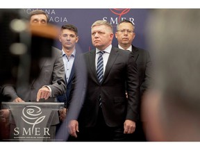Slovaks will vote on Sept. 30 in a tight election that polls show could deliver an unlikely comeback for Fico. Photographer: Michaela Nagyidaiova/Bloomberg