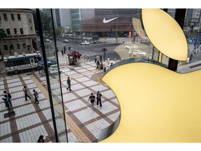 An Apple store in Beijing.