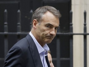 FILE - Bernard Looney, then CEO of oil and gas company BP, walks into 10 Downing Street in London, Friday, Sept. 11, 2020. The CEO of BP, Bernard Looney, has resigned following allegations related to his "personal relationships with company colleagues," the British energy giant announced Tuesday, Sept. 12, 2023.