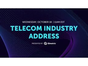 iQmetrix, North America's only provider of Interconnected Commerce solutions for telecom, has announced it will host the 2023 Telecom Industry Address on Wednesday, October 18, 2023 at 11:00 am ET. Image: iQmetrix