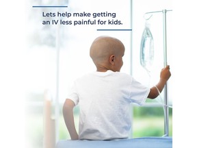 Covalon's advanced vascular access dressings help make dressing changes less painful for kids.